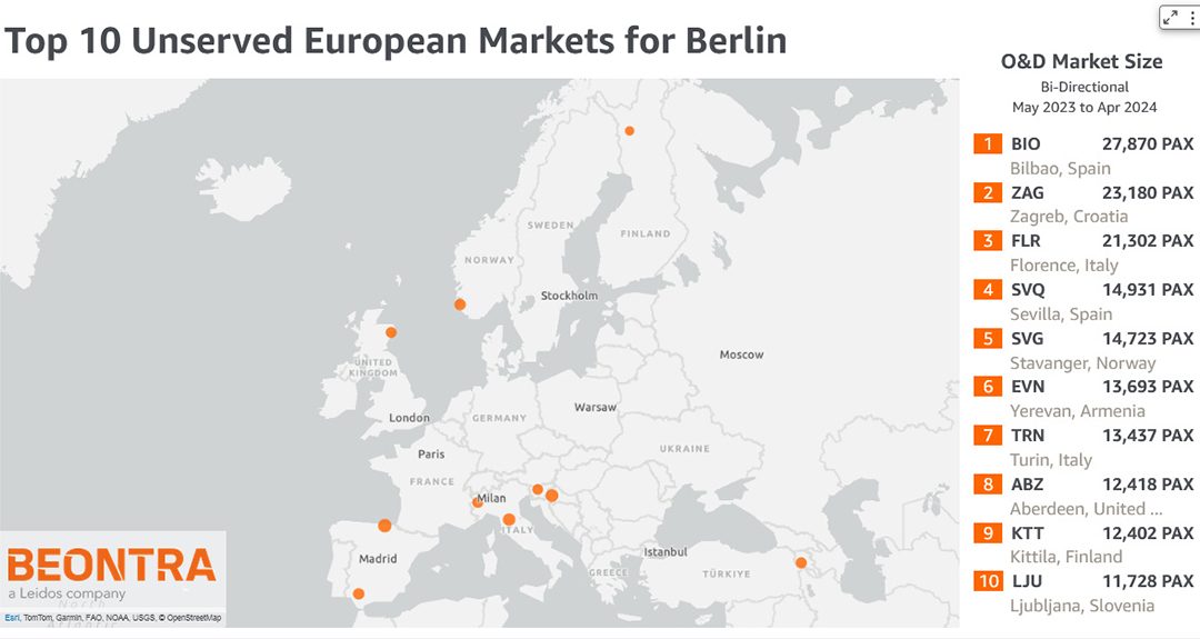 New Route Opportunities Emerge for BER as Demand Grows Across Europe